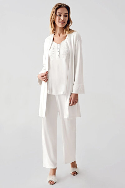 Freshness USLUCAN ALIŞVERİŞ 321 Γυναικείο Σετ Πιτζάμες με Ρόμπα