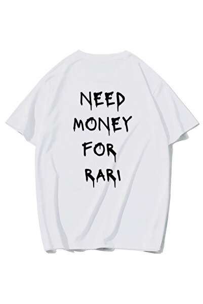 BRZ COLLECTION Tricou Unisex Oversize Fer-RARI cu mesajul „Need Money For RAR...