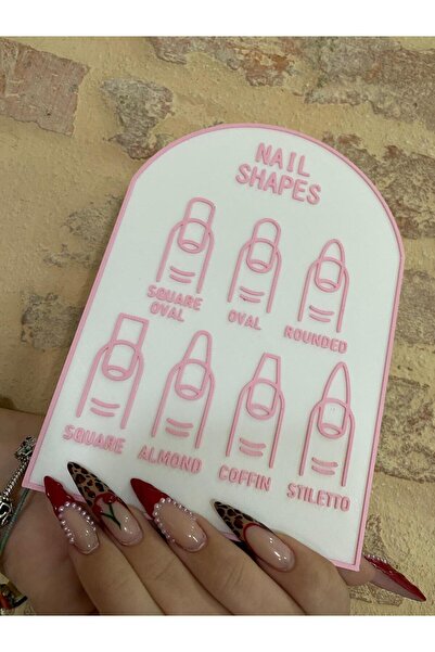 DU&ER Tırnak Şekil Standı – Standlı Nail Art Gösterim Panosu Manikür Tasarım ...