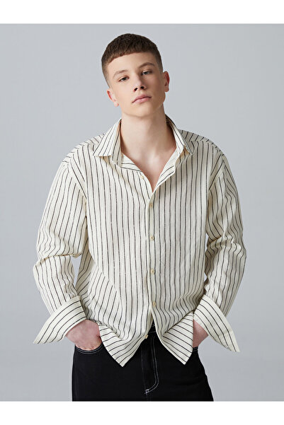 LC Waikiki Long Sleeve Striped Young Men's Shirt