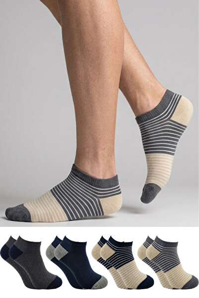 KARDEŞLER ÇORAP Ανδρικά μποτάκια πολύχρωμα, συσκευασία 4 τεμαχίων