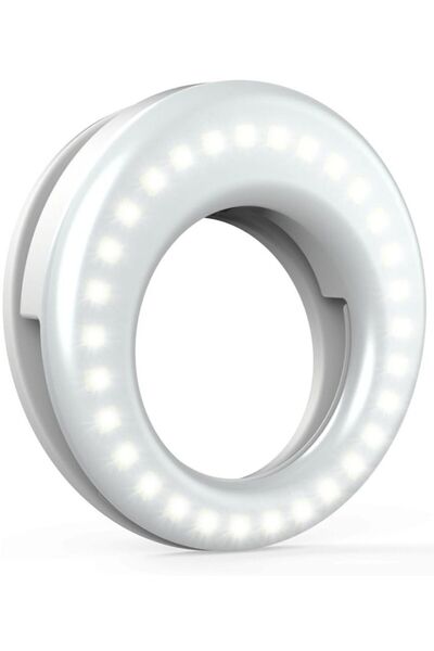 Shopi حلقة إضاءة سيلفي LED دائرية للإضاءة - مناسبة للهواتف المحمولة، أجهزة ال...
