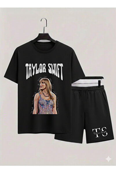 MAGORS Taylor Swift Printed 100% Cotton Crewneck Children's T-Shirt-Shorts Tw...