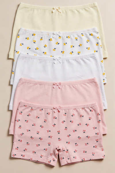 Katia&Bony Συσκευασία 5 τεμαχίων Κοριτσίστικα Μποξεράκια Πολύχρωμα