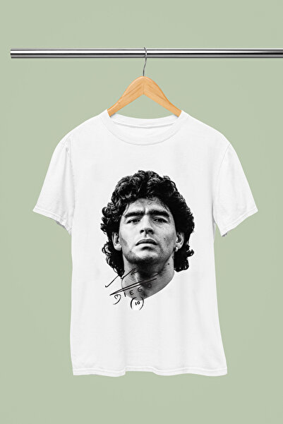 MAGORS Μαραντόνα Ντιέγκο Αρμάντο Βαμβάκι Τυπωμένο Κοντομάνικο Μπλουζάκι Κανον...