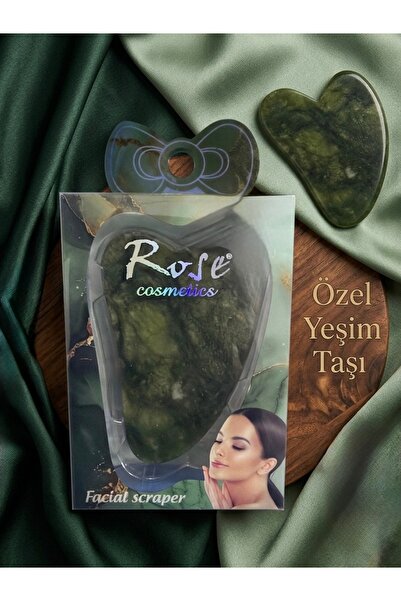 Rose Doğal Yeşim Taşı – Tekli Masaj ve Bakım Taşı