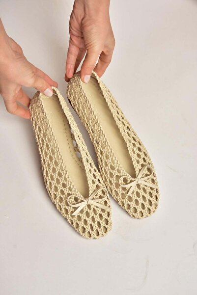 Fox Shoes Μπαλαρίνες - Μπεζ - Casual