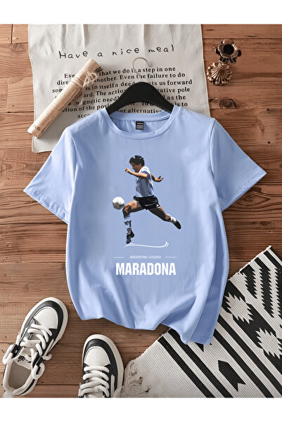 MAGORS Μαραντόνα Ντιέγκο Αρμάντο Βαμβάκι Τυπωμένο Κοντομάνικο Μπλουζάκι Κανον...