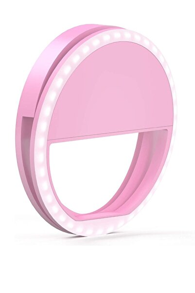 Shopi مصباح حلقي صغير للسيلفي للهواتف الذكية مع إضاءة LED RGB وبطارية قابلة ل...