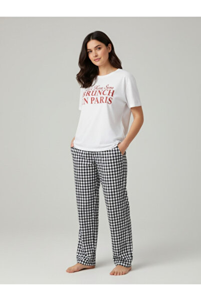 Victor and Jane Women's Graphic Short Sleeve Pyjama Set