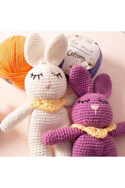 LA MİA YARNS La Mia Cottony Blue Baby Hand Knitting Yarn - L009