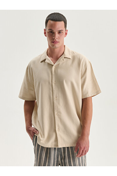 LC Waikiki Regular Fit Resort Collar Short Sleeve Men's Shirt