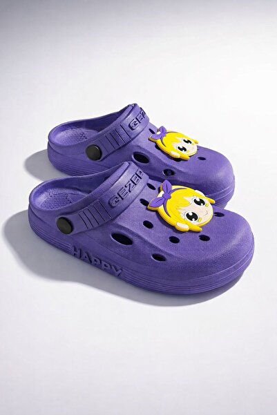 GEZER Μωβ καλοκαιρινές παντόφλες Sabo για κορίτσια