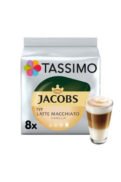 tassimo Λάτε Μακιάτο Βανίλια – 8 Κάψουλες