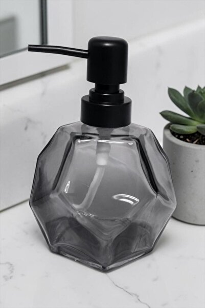 Bereketli Store Μαύρος διανομέας υγρού σαπουνιού ανθρακί με σχέδιο πρίσματος ...