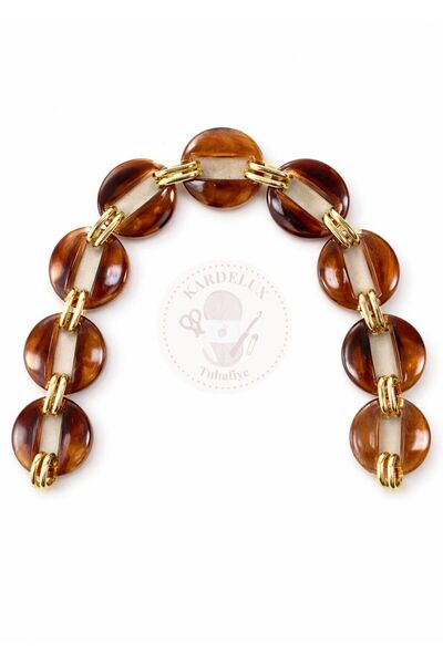 Kardelux Ακρυλική αλυσίδα για τσάντα-Λαβή-Ιμάντας-40εκ.-Ιμάντας ώμου για τσάντα