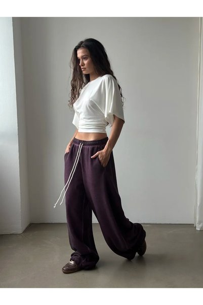 eybetsa Natural Viscose Blouse with Wide Sleeves and Fitted Waist