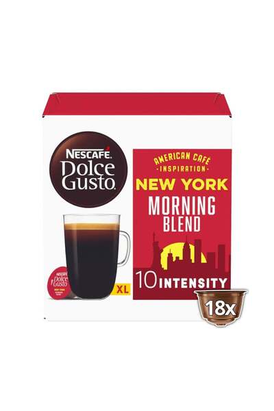 Nescafe Γκράντε Νέα Υόρκη Κάψουλες Συμβατές με Dolce Gusto 18 τεμάχια