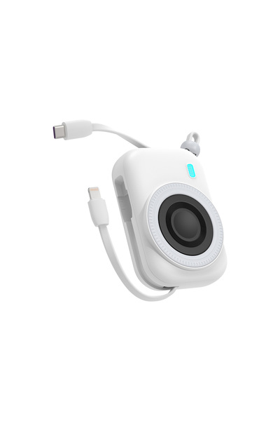 S-LINK M130 10000mAh PD20W 15W Magsafe+Watch+Airpods Beyaz LCD Taşınabilir Pi...