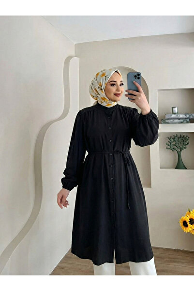 Naknaku هاكيم ياكا تونيك طويل برباط على الكتف - أسود