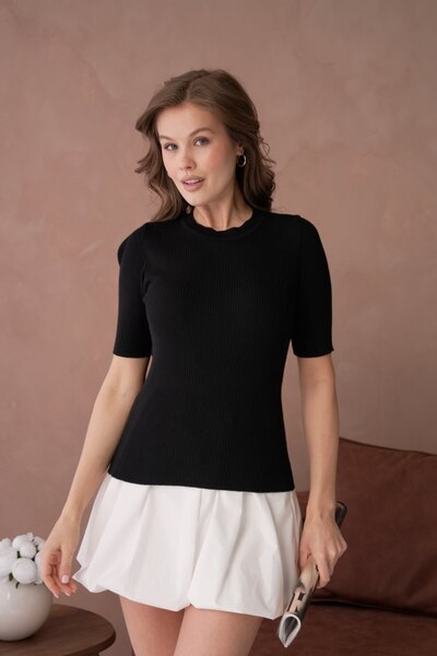 Noi Belis Basic Crew Neck Knitwear Blouse Ss26Bz0133