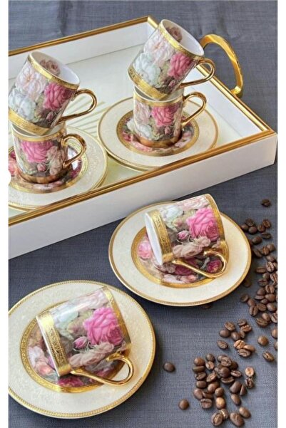ROY KING Royking Rosa Bianca 6'Lı Coffee Cup Mng 20
