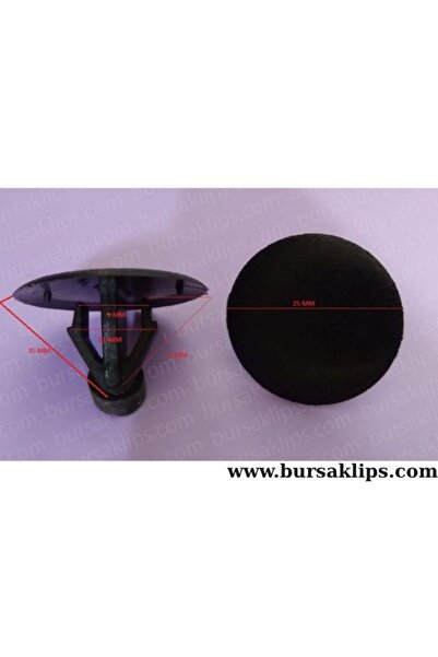 bursaklips 4550- Toyota,Hyundai Hood Insulator Clip (Thick) (Black) 904670905...