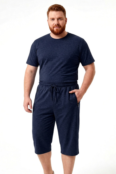 REMSA Pantaloni scurți pentru bărbați Capri 5060 Bleumarin