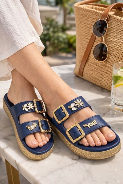 Slipcat Saboți - Bleumarin - Elegant