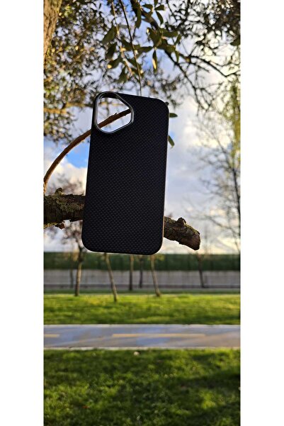 F CASE iPhone 17 Uyumlu Magsafe Hafif Karbon Siyah Renkli Kaplama Kılıf