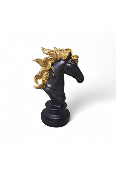 Horse Head Siyah&Gold Biblo