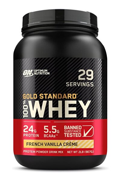 Optimum Nutrition مسحوق بروتين مصل اللبن جولد ستاندرد 100% بنكهة الفانيليا، 2...