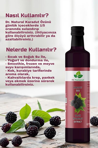 DRNATURAL Karadut Özü 670 Gr