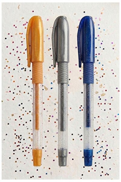 Artlantis Glitter Gel Pen 3 Colors 1.0mm Fluent Writing Pensan Glitter Gel Pe...
