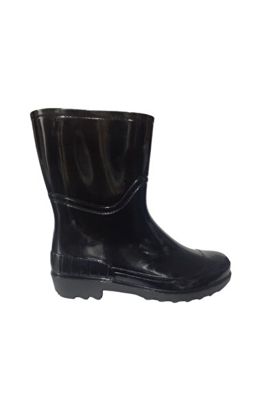 Emek , Women's Black Short Garden Rain Boots Emek036-97