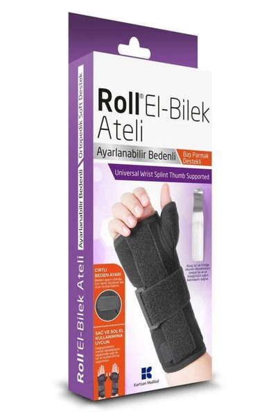 Montreal Roll Başparmak Destekli El Bilek Ateli Ayarlanabliir Bedenli ( 1 ADET )