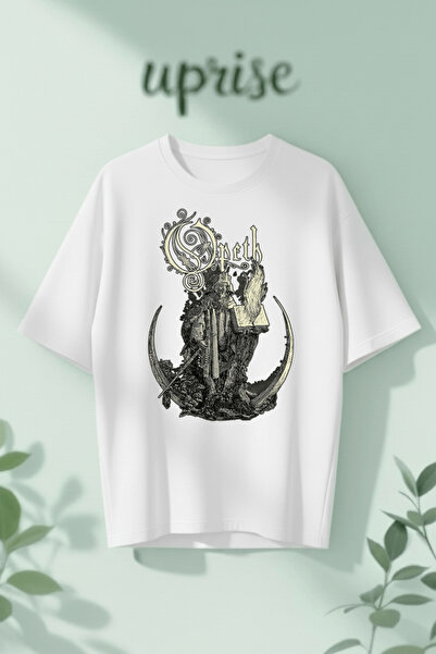 Vordevia Μπλουζάκι Opeth με στάμπα από βαμβάκι σε μεγάλο μέγεθος