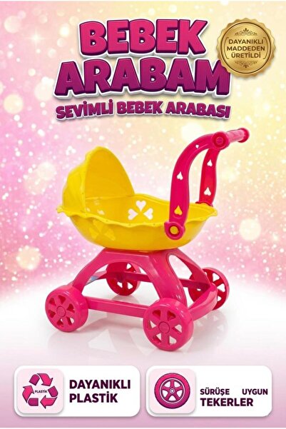 Tıfıl Toys Sevimli İlk Bebek Arabam! 39cm Renkli Detaylı Tasarımlı Eğitici Oy...