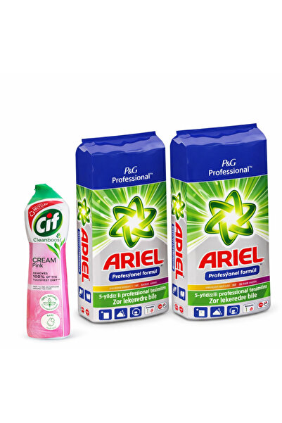 Cif Κρεμ Ροζ Κλίνμπουστ 500ml + 2x Απορρυπαντικό Αυτόματου Πλυντηρίου Επαγγελ...