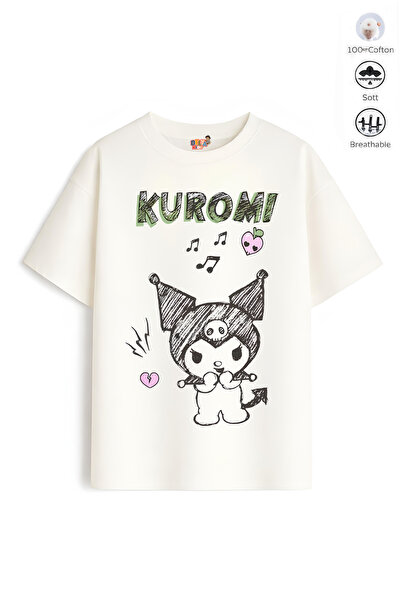 Belya Kids Wear Tricou oversize pentru fete, cu design Kur, mărime completă 25