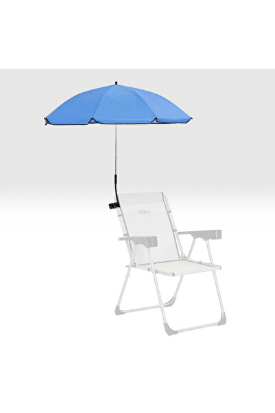 ARGEUS Kamp Sandalyesi Şemsiyesi - Şezlong Şemsiyesi - Mavi