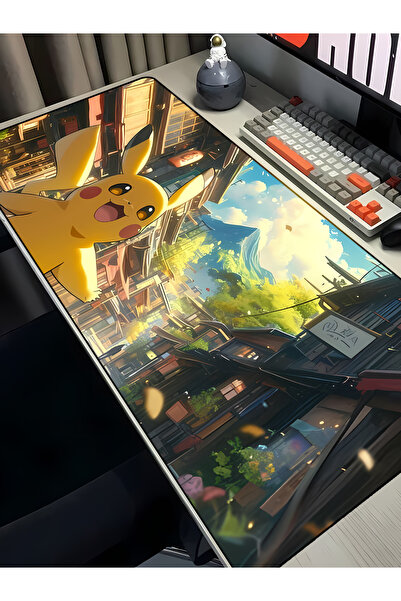 Charmbi Πικάτσου, Πονκέμον 40x90 Ποντικομαξιλαράκι Gaming, Αντιολισθητική Βάσ...