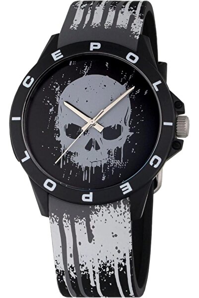 Police ساعة سكيتش تناظرية بحزام سيليكون