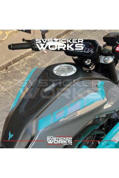 ARONA Yamaha MT-07 Depo Sticker 2021-2024 Model Turkuaz Renk Revizyon Sticker...