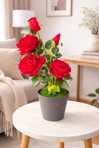 ENG PARTİ DÜNYASI Decorative Artificial Rose Arrangement – Artificial Flower ...