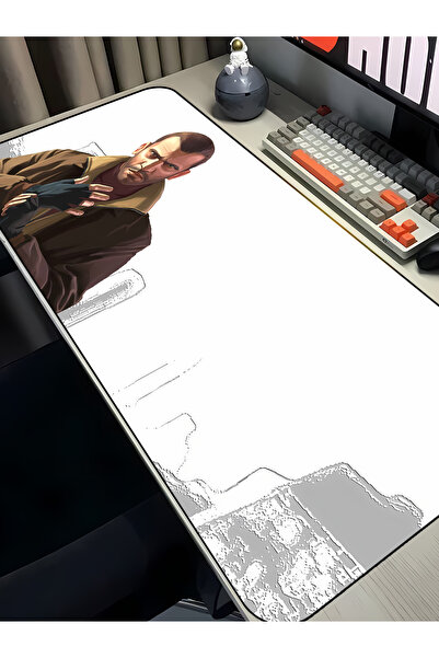 Charmbi Mouse Pad με θέμα GTA IV – Μεγάλο mousepad gaming 40x90, αντιολισθητι...