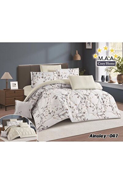 Moon مفرش صيفي بوجهين 8 قطع مشجر