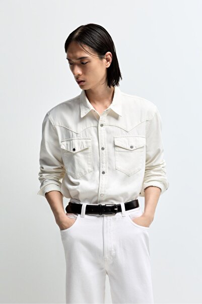 LEFTIES Cepli denim gömlek