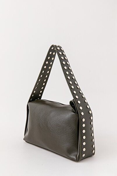 Paul Brand Nova Soft Leather Look Πράσινη Γυναικεία Τσάντα Μπαγκέτας και Ώμου...