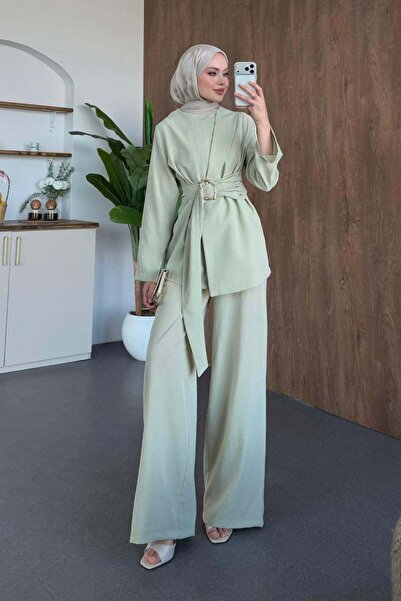 Hazamoda Σετ με πόρπες Sevde Modal Mint